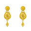 22K Gold Filigree Necklace & Chandbali Set (22.2 grams)