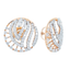 18K Rose Gold & 0.81 CT Diamond Earrings (4.33 grams)