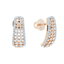 18K Rose Gold & 1.03 CT Diamond Earrings (4.1 grams)