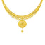 22K Gold Filigree Necklace & Chandbali Set (26.6 grams)