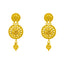 22K Gold Filigree Necklace & Chandbali Set (23.1 grams)