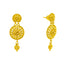 22K Gold Filigree Necklace & Chandbali Set (23.1 grams)