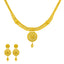 22K Gold Filigree Necklace & Chandbali Set (23.1 grams)