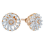 18K Rose Gold & 0.37 CT Diamond Earrings (2.6 grams)