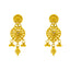 22K Gold Filigree Necklace & Chandbali Set (28.8 grams)
