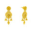22K Gold Filigree Necklace & Chandbali Set (28.8 grams)
