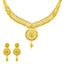 22K Gold Filigree Necklace & Chandbali Set (27.5 grams)