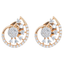 18K Rose Gold & 0.46 CT Diamond Earrings (3.28 grams)