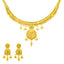22K Gold Filigree Necklace & Chandbali Set (23.5 grams)