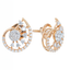 18K Rose Gold & 0.46 CT Diamond Earrings (3.28 grams)
