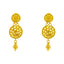22K Gold Filigree Necklace & Chandbali Set (26.4 grams)