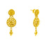 22K Gold Filigree Necklace & Chandbali Set (26.4 grams)