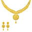 22K Gold Filigree Necklace & Chandbali Set (26.4 grams)