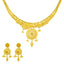 22K Gold Filigree Necklace & Chandbali Set (27.5 grams)