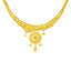 22K Gold Filigree Necklace & Chandbali Set (27.5 grams)