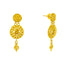 22K Gold Filigree Necklace & Chandbali Set (25.8 grams)
