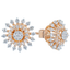 18K Rose Gold & 0.66 CT Diamond Earrings (5.82 grams)