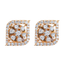 18K Rose Gold & 0.34 CT Diamond Earrings (2.9 grams)