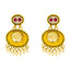22K Antique Gold & Kundan Necklace & Earring Set (55.6 grams)