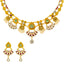 22K Antique Gold & Kundan Necklace & Earring Set (46 grams)
