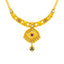 22K Antique Gold & Kundan Necklace & Earring Set (40.7 grams)