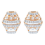 18K Rose Gold & 0.35 CT Diamond Earrings (3.42 grams)