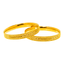 22K Gold Filigree Bangle Set of 2 (40.8 grams)