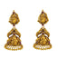 22K Antique Gold Temple Necklace Set with Ruby, Emerald (50.5 grams)