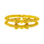 22K Gold Filigree Bangle Set of 2 (17.6 grams)