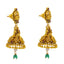 22K Gold Temple Bridal Necklace Set w/ Emerald, Ruby, Pearls (79.7 gm)