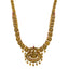 22K Antique Gold Temple Necklace Set w/ Ruby (52.4g)