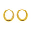 22K Yellow Gold Classic Hoop Earrings (3.5 grams)