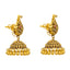 22K Gold Temple Bridal Necklace Set (E-7.1g)