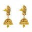 22K Gold Temple Bridal Necklace Set with Ruby, Emerald & CZ (52.2g)