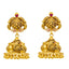 22K Yellow Gold Jhumka Earrings with Ruby, CZ (10.5g)