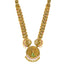 22K Gold Ruby CZ Temple Necklace and Vaddanam Waist Belt (99.9g)