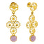 22K Yellow Gold Fancy Necklace Set w/ CZ & Enamel (35.5gm)