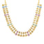 22K Yellow Gold Fancy Necklace Set w/ CZ & Enamel (35.5gm)