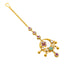 22K Yellow Gold Tikka w/ Emerald, Ruby & CZ (10.2gm)