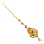 22K Yellow Gold Tikka w/ Kundan, Ruby & CZ (12.1gm)