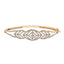 18K Yellow Gold 1.09CT VVS Diamond Bangle, Size 2.6 (12.12 grams)
