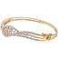 18K Yellow Gold, 1.12 CT Diamond Bangle, Size 2.6 (11.9 grams)