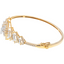 18K Yellow Gold 1.37CT Diamond Openable Bangle, Size 2.6 (11.39 grams)
