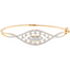 18k Yellow Gold, 0.94 CT Diamond Bangle, Size 2.6 (10.21 grams)