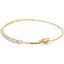 18K Yellow Gold 0.57CT Diamond Bangle, Size 2.6 (5.57 grams)