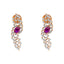 18K Yellow Gold 1.80CT Diamond & Amethyst Necklace Set (19.45 grams)