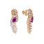 18K Yellow Gold 1.80CT Diamond & Amethyst Necklace Set (19.45 grams)