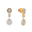 18K Yellow Gold & Diamond Necklace & Earrings Set (19.81 grams)