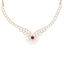 18K Rose Gold 1.89ct Round Brilliant Diamond Necklace (15.02 grams)