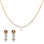 18K Yellow Gold, 0.94ct Diamond Necklace & Earring Set (17.61 grams)